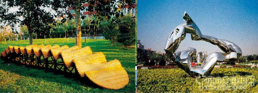 劉秀晨 綠色的云 北京 國(guó)際雕塑園 中國(guó)風(fēng)景園林網(wǎng)
