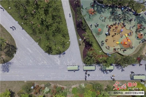 江蘇揚(yáng)州古運(yùn)河畔“長”出生態(tài)公園