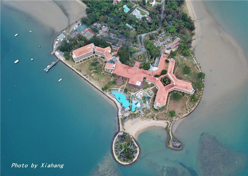 航拍沙巴最美酒店，俯瞰東姑阿都拉曼公園