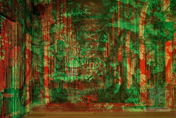 紅綠藍(lán)幻彩景觀